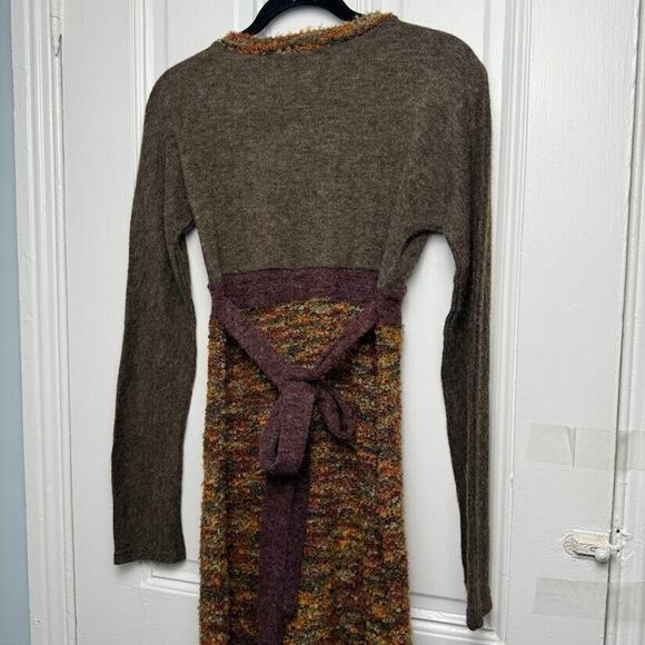 Baba Design Dress Womens Small Lagenlook Artsy Textured Hippie Made in Nepal - Picture 6 of 7